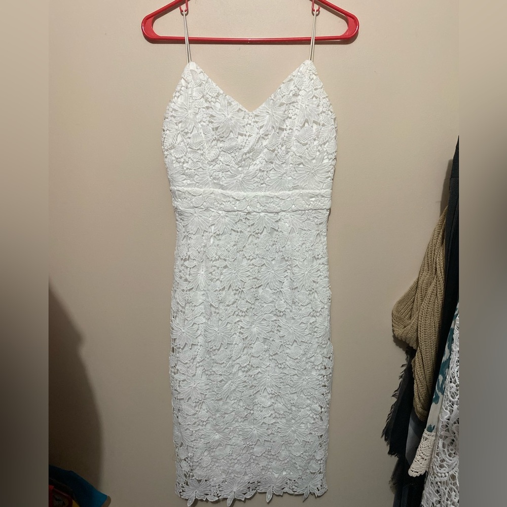 White lace dress
